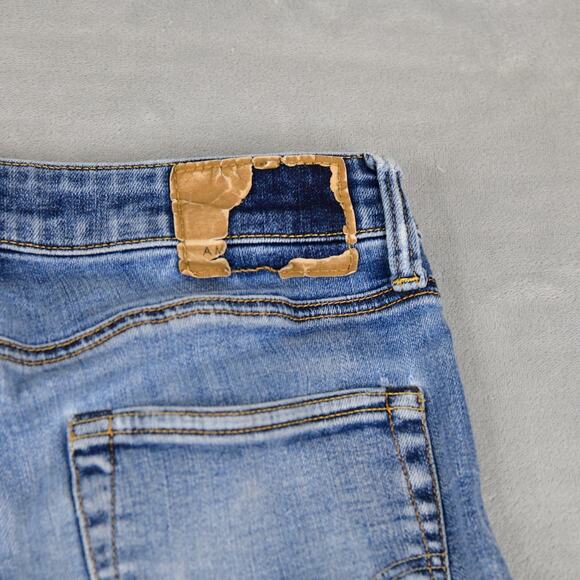 American Eagle Jeans Mens 30x32 (29x30 Meas) Original Straight Blue Denim - Picture 8 of 11